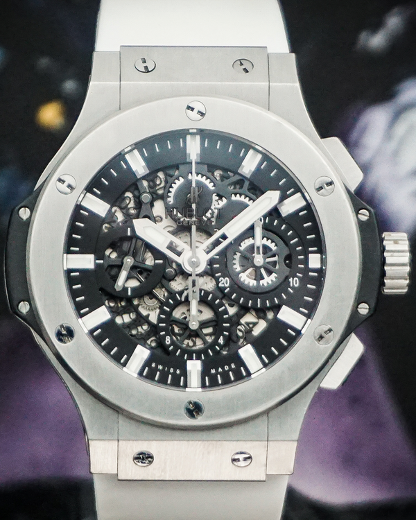 2015 Hublot Big Bang Aero Bang 44MM Skeleton Dial Aftermarket Rubber Strap (311.SX.1170.GR)