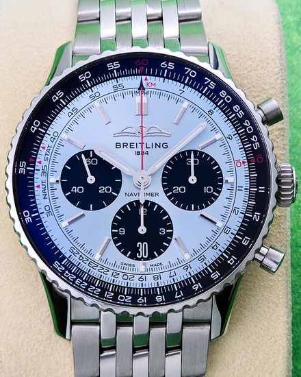 No Reserve - 2024 Breitling Navitimer 43MM Blue Dial Steel Bracelet (AB0138241C1A1)