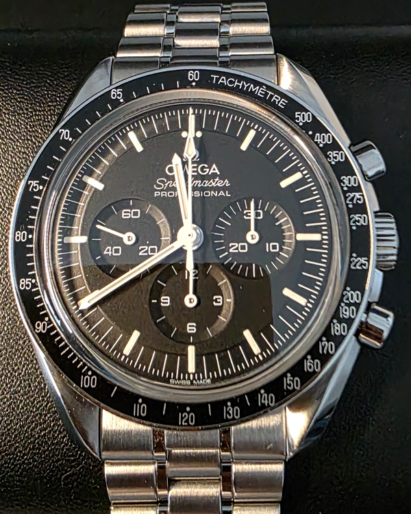 2025 Omega Speedmaster Professional Moonwatch 42MM Black Dial Steel Bracelet (310.30.42.50.01.002)