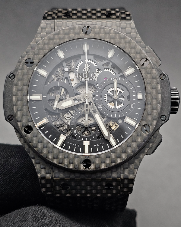 Hublot Big Bang Aero Bang 44MM Skeleton Dial Rubber Strap (311.QX.1124.RX)
