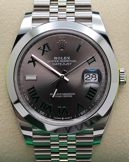 2024 Rolex Datejust "Wimbledon" 41MM Slate Dial Jubilee Bracelet (126300)