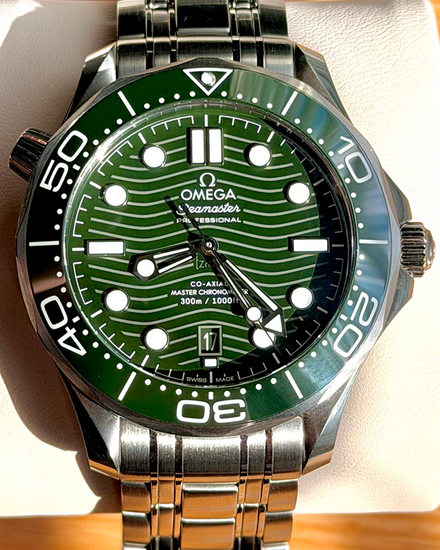 2024 Omega Seamaster Diver 300M 42MM Green Dial Steel Bracelet (210.30.42.20.10.001)