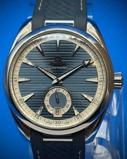 2024 Omega Seamaster Aqua Terra 150M 41MM Blue Dial Rubber Strap (220.12.41.21.03.005)