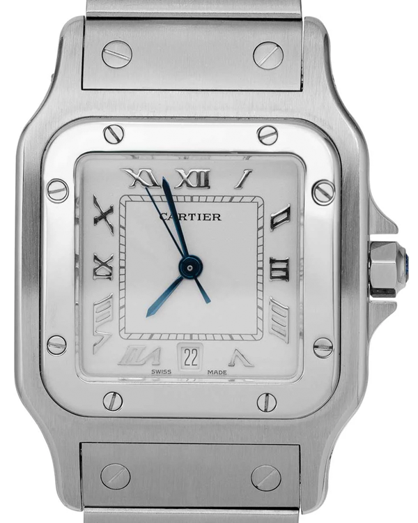 Cartier Santos De Cartier Galbée 29MM Quartz Silver Dial Steel Bracelet (1564)