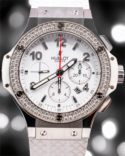 Hublot Big Bang Chronograph 44MM White Dial Rubber Strap (301.SE.230.RW.114)