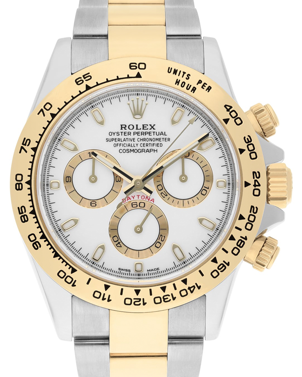 2022 Rolex Cosmograph Daytona 40MM White Dial Two-Tone Oyster Bracelet (116503)