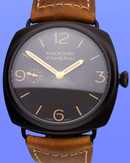 No Reserve - Panerai Radiomir "Composite" 47MM Brown Dial Leather Strap (PAM00504)