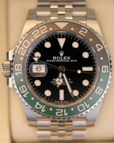 2025 Rolex GMT-Master II "Sprite" 40MM Black Dial Jubilee Bracelet (126720VTNR)
