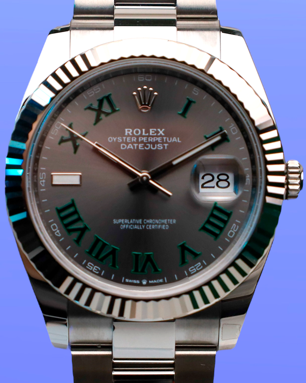 2025 Rolex Datejust "Wimbledon" 41MM Slate Dial Oyster Bracelet (126334)