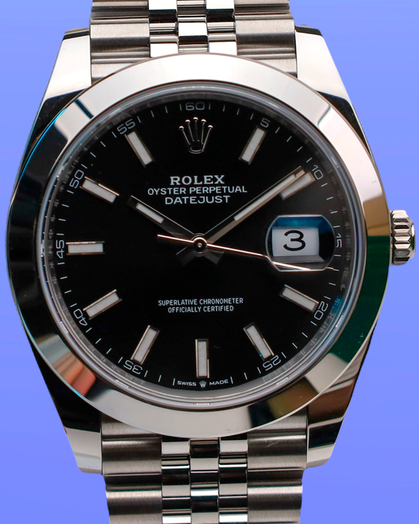 2025 Rolex Datejust 41MM Black Dial Jubilee Bracelet (126300)