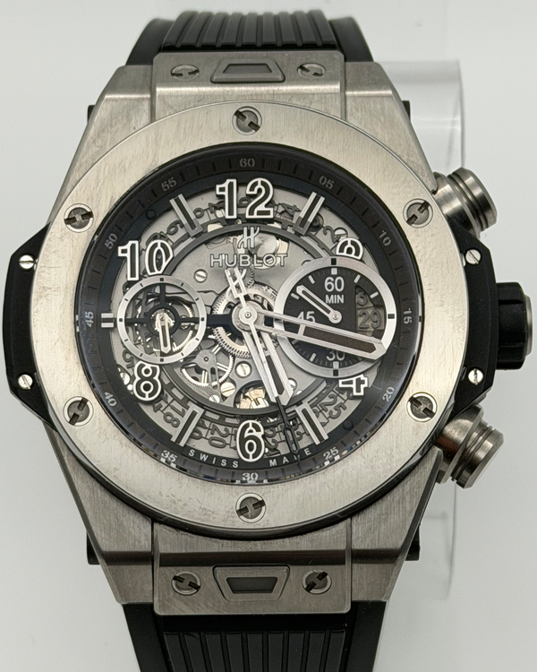 2018 Hublot Big Bang Unico "Boutique Exclusive" 45MM Skeleton Dial Rubber Strap (411.NX.3170.LR)