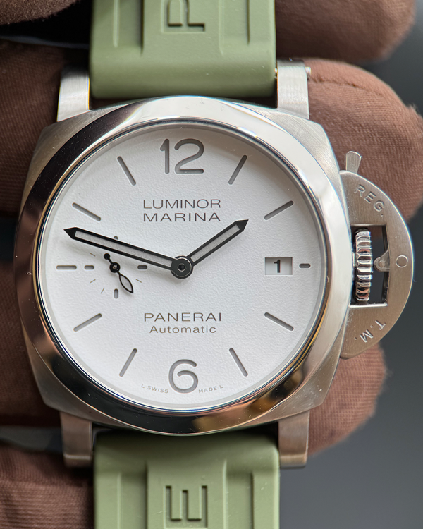 2023 Panerai Luminor Quaranta 40MM White Dial Rubber Strap (PAM01371)