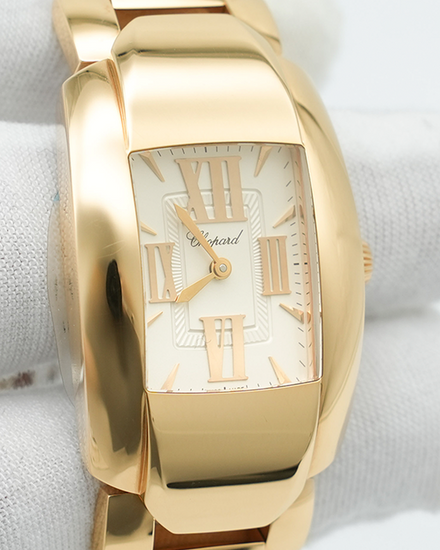 2023 Chopard La Strada 26.1MM Quartz Silver Dial Rose Gold Bracelet (419254-5001)