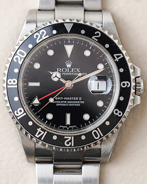 Rolex GMT-Master II 40MM Black Dial Oyster Bracelet (16710)