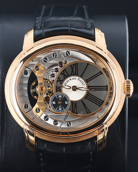 Audemars Piguet Millenary 4101 47MM Skeleton Dial Leather Strap (15350OR.OO.D093CR.01)