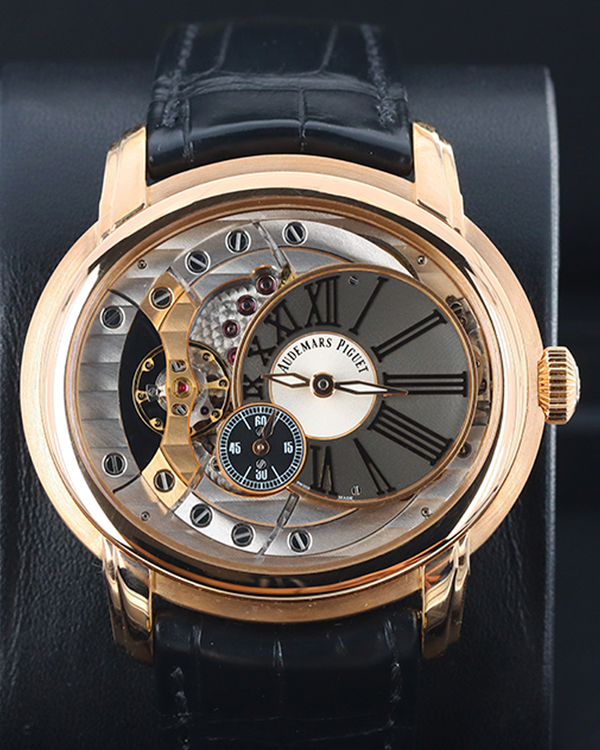 Audemars Piguet Millenary 4101 47MM Skeleton Dial Leather Strap (15350OR.OO.D093CR.01)