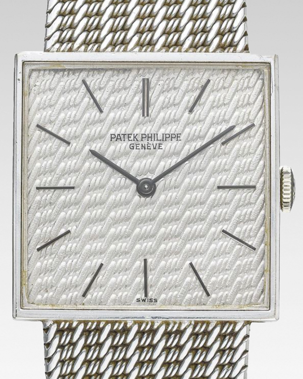 Patek Philippe Vintage 26MM Silver Dial White Gold Bracelet (3430)