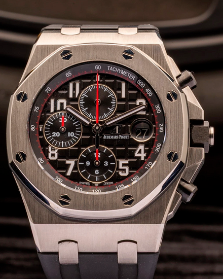 2015 Audemars Piguet Royal Oak Offshore "Vampire" 42MM Black Dial Rubber Strap (26470ST.OO.A101CR.01)