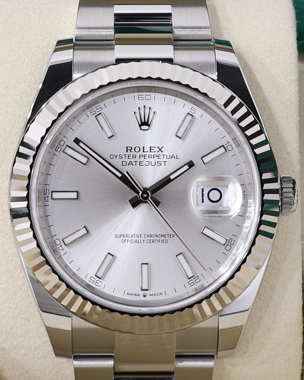 2025 Rolex Datejust 41MM Silver Dial Oyster Bracelet (126334)