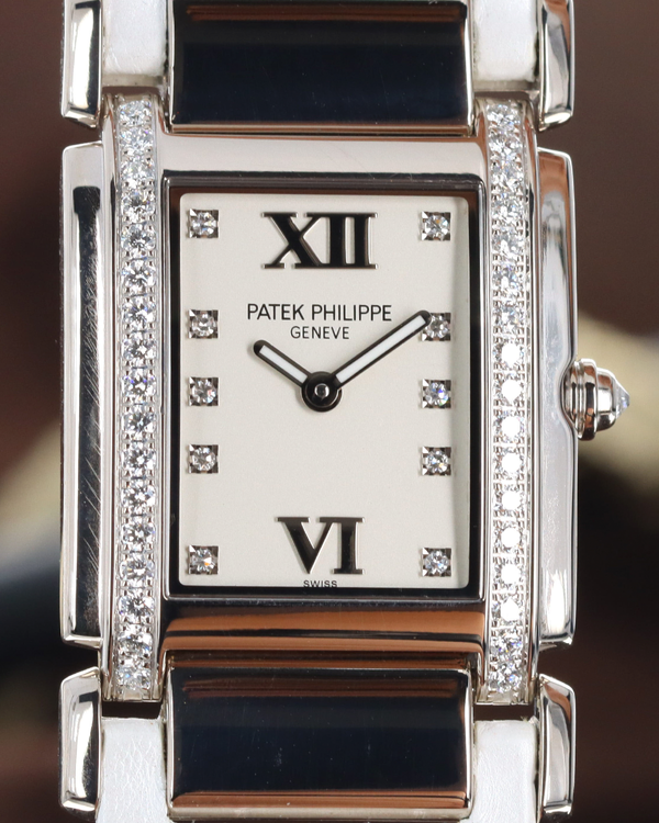 Patek Philippe Twenty-4 25MM Quartz Ivory Dial Leather Strap (4920G-010)