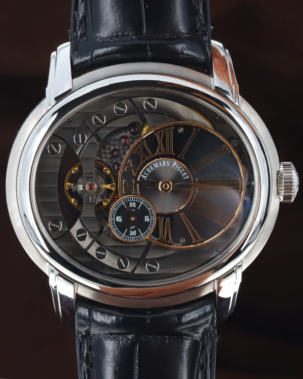Audemars Piguet Millenary 4101 47MM Skeleton Dial Leather Strap (15350ST.OO.D002CR.01)
