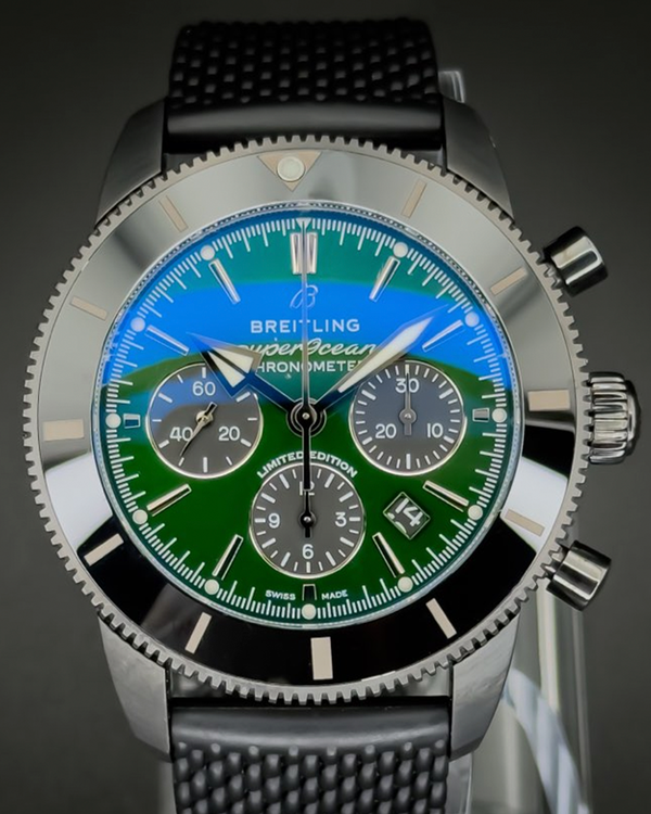 2022 Breitling Superocean Heritage II L.E. 44MM Green Dial Rubber Strap (MB0162)