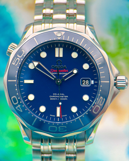 2022 Omega Seamaster Diver 300M 41MM Blue Dial Steel Bracelet (212.30.41.20.03.001)
