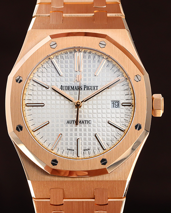 Audemars Piguet Royal Oak 41MM Silver Dial Rose Gold Bracelet (15400OR.OO.1220OR.02)