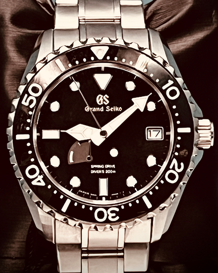2019 Grand Seiko Sport Collection 44MM Black Dial Titanium Bracelet (SBGA231)