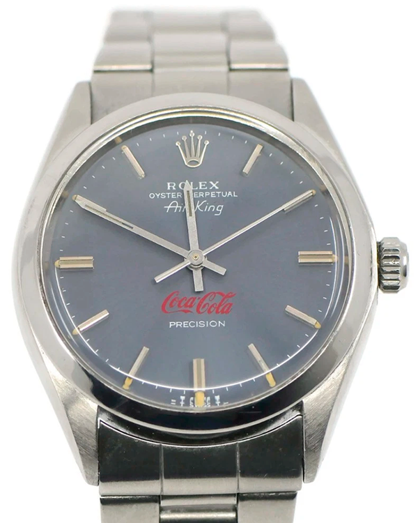 Rolex Air-King "Coca Cola" 34MM Grey Dial Oyster Bracelet (5500)