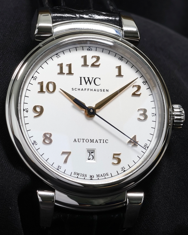(OSCAR) 2017 IWC Schaffhausen Da Vinci 40MM Silver Dial Leather Strap (IW356601)