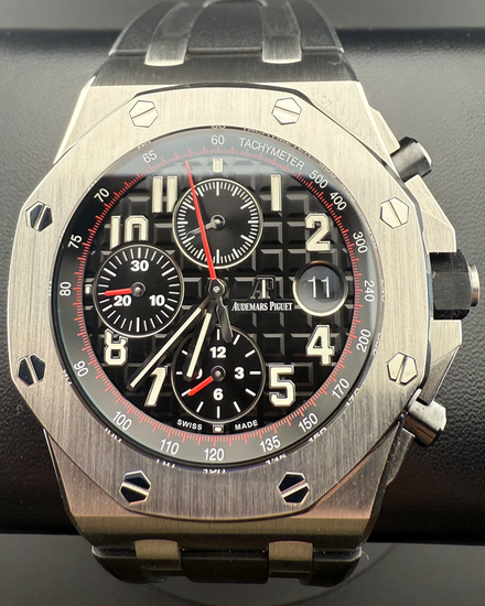 2017 Audemars Piguet Royal Oak Offshore "Vampire" 42MM Black Dial Rubber Strap (26470ST.OO.A101CR.01)