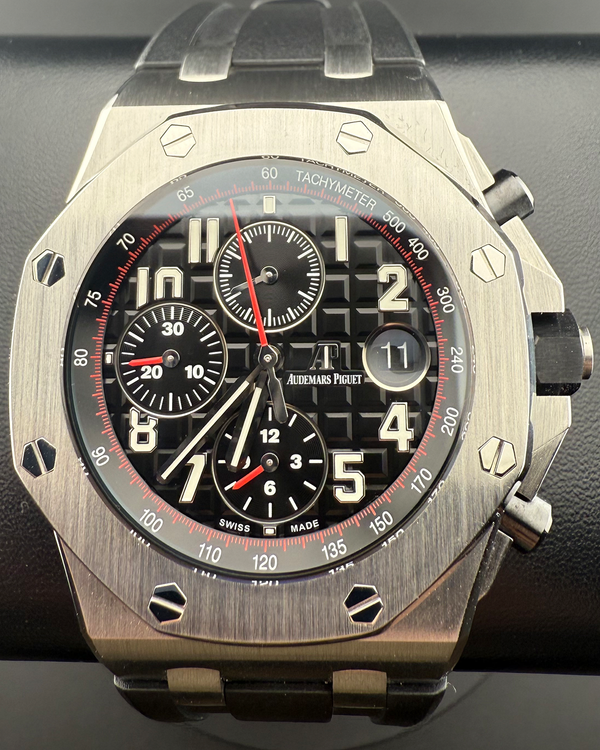 2017 Audemars Piguet Royal Oak Offshore "Vampire" 42MM Black Dial Rubber Strap (26470ST.OO.A101CR.01)