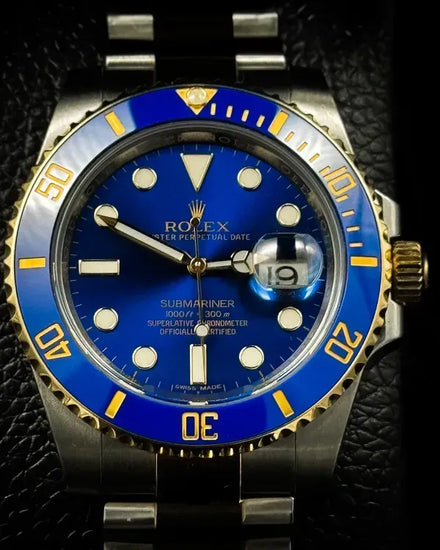2016 Rolex Submariner Date "Bluesy" 40MM Blue Dial Two-Tone Oyster Bracelet (116613LB)