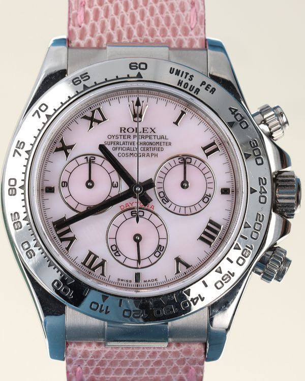 Rolex Cosmograph Daytona "Beach" 40MM Mother of Pearl Dial Leather Strap (116519)