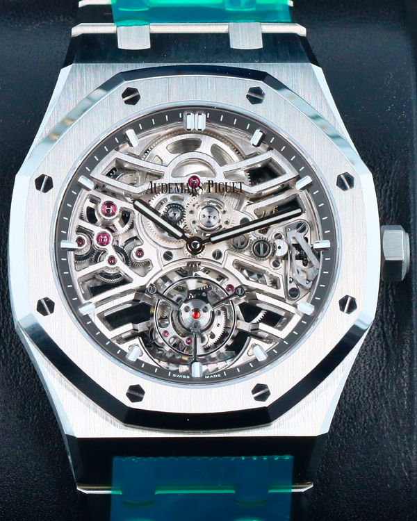Audemars Piguet Royal Oak Flying Tourbillon Openworked 41MM Skeleton Dial Steel Bracelet (26735ST.OO.1320ST.02)