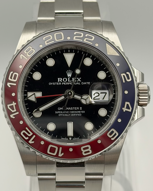2021 Rolex GMT-Master II "Pepsi" 40MM Black Dial Oyster Bracelet (126710BLRO)