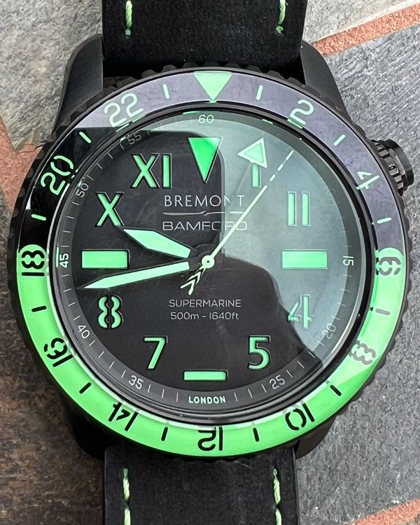 2024 Bremont Supermarine Bamford Aurora L.E. 43MM Black Dial Leather Strap (S502-DLC-BAMFORD-L-S)
