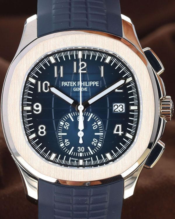 Patek Philippe Aquanaut 42.2MM Blue Dial Rubber Strap (5968G-001)