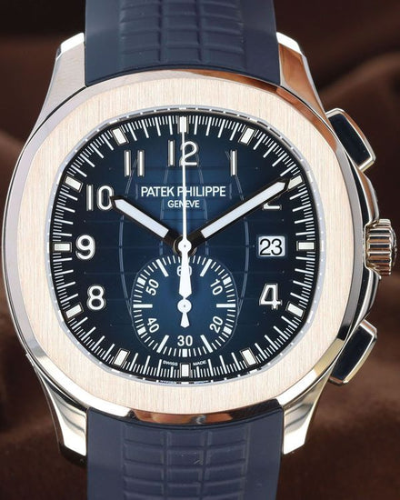 Patek Philippe Aquanaut 42.2MM Blue Dial Rubber Strap (5968G-001)