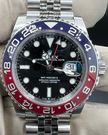 2021 Rolex GMT-Master II "Pepsi" 40MM Black Dial Jubilee Bracelet (126710BLRO)