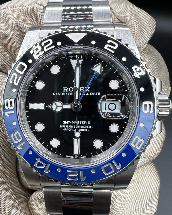 2025 Rolex GMT-Master II "Batman" 40MM Black Dial Oyster Bracelet (126710BLNR)