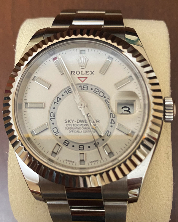 2019 Rolex Sky-Dweller 42MM White Dial Oyster Bracelet (326934)