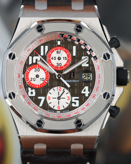 Audemars Piguet Royal Oak Offshore "National Tour" L.E. 42MM Black Dial Leather Strap (26364ST.OO.D003CU.01)