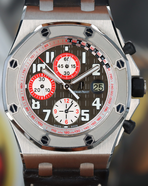 Audemars Piguet Royal Oak Offshore "National Tour" L.E. 42MM Black Dial Leather Strap (26364ST.OO.D003CU.01)