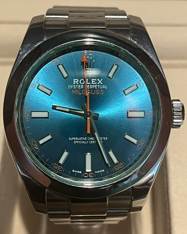 Rolex Milgauss 40MM Blue Dial Oyster Bracelet (116400GV)