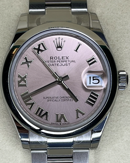 2025 Rolex Datejust 31MM Pink Dial Oyster Bracelet (278240)