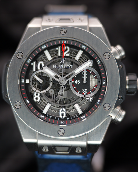 Hublot Big Bang Unico 45MM Skeleton Dial Leather Strap (411.NX.1170.RX)