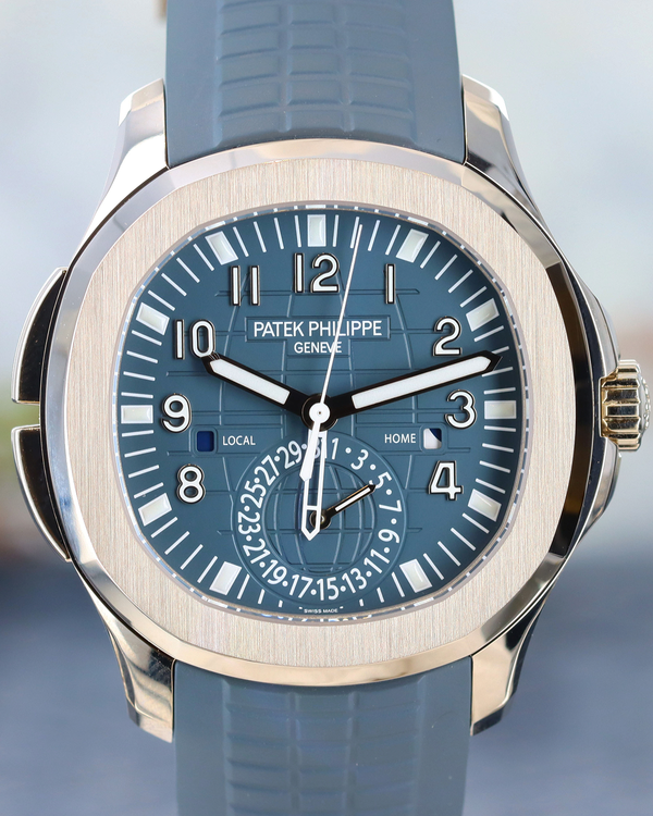 Patek Philippe Aquanaut 40.8MM Blue Dial Rubber Strap (5164G-001)