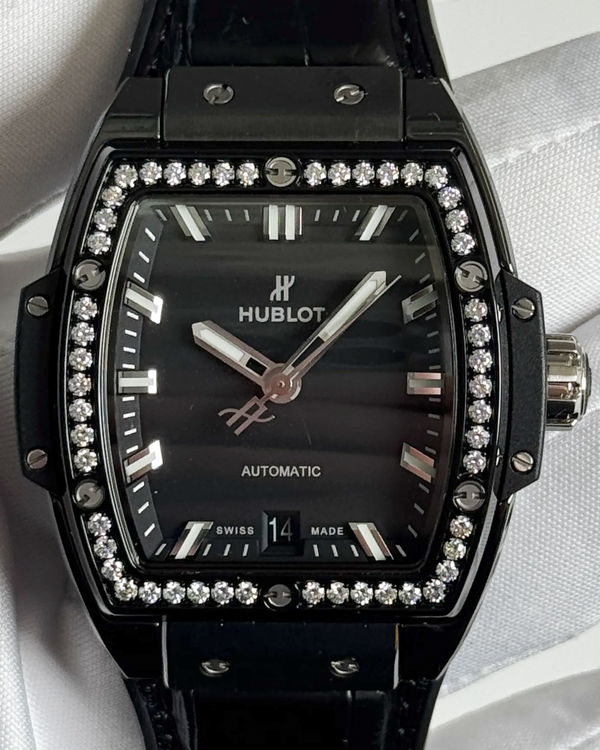 2024 Hublot Spirit Of Big Bang Black Magic 39MM Black Dial Leather Strap (665.CX.1170.LR.1204)